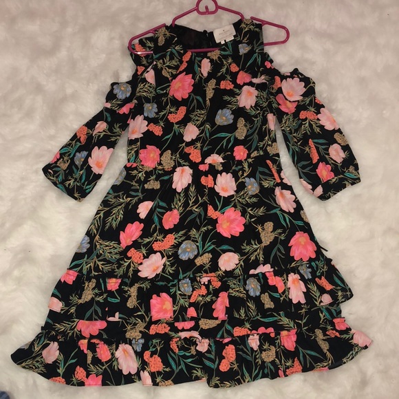 Blossom cold shoulder dress - Picture 1 of 5